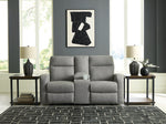 Gauntlet Reclining Loveseat with Console