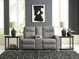 Gauntlet Reclining Loveseat with Console