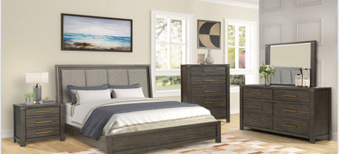Alpha Queen Bed Set - Basha Furniture