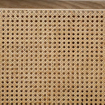 ALESUND Loveseat, Beige/Light Oak, Natural & Brown
