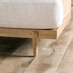 ALESUND Loveseat, Beige/Light Oak, Natural & Brown
