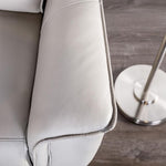 Bienne Loveseat Manual Recliner White & Black