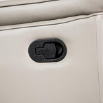 Bienne Loveseat Manual Recliner White & Black