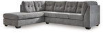 Gray Signature Sectional With Chaise - Basha Furniture