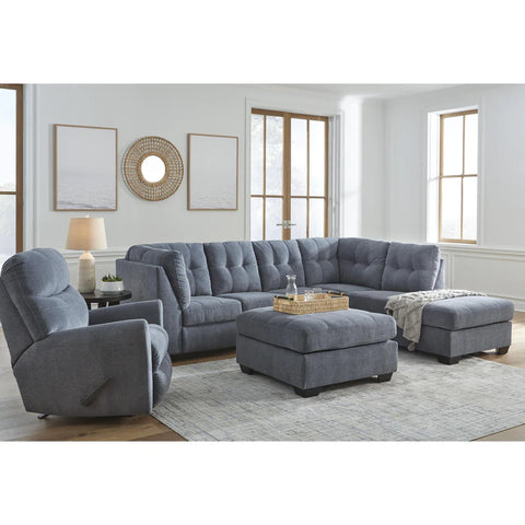 Denim Sectional with Chaise - Basha Furniture