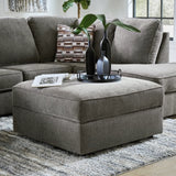 PUTTY Storage Ottoman (With Cupholders) - Basha Furniture