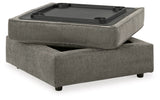 PUTTY Storage Ottoman (With Cupholders) - Basha Furniture