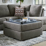 PUTTY Storage Ottoman (With Cupholders) - Basha Furniture